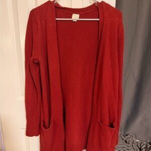 Burgundy Women's Cardigan